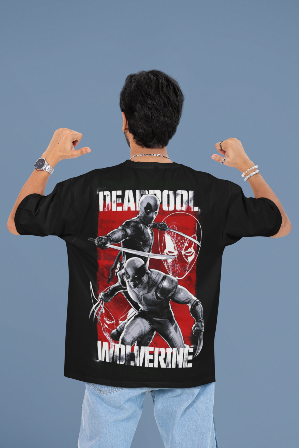 Deadpool & Wolverine Oversized Tees for Men