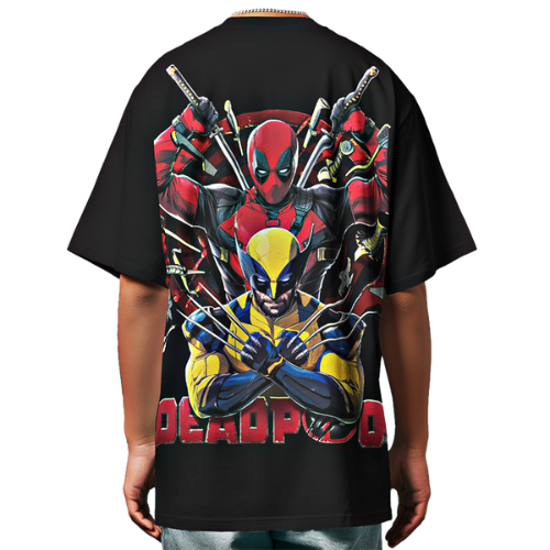 Deadpool & Wolverine Oversized Tees for Men